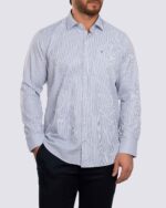 پیراه راه راه جیب دار مردانه فایو - Image 9
