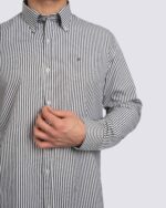 پیراه راه راه یقه دکمه دار مردانه فایو - Image 4