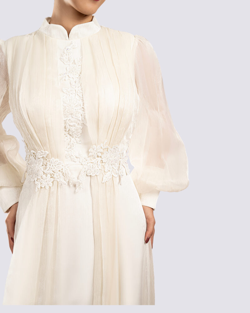 پیراهن فرمالیته فایو مدل آسمان - Image 3