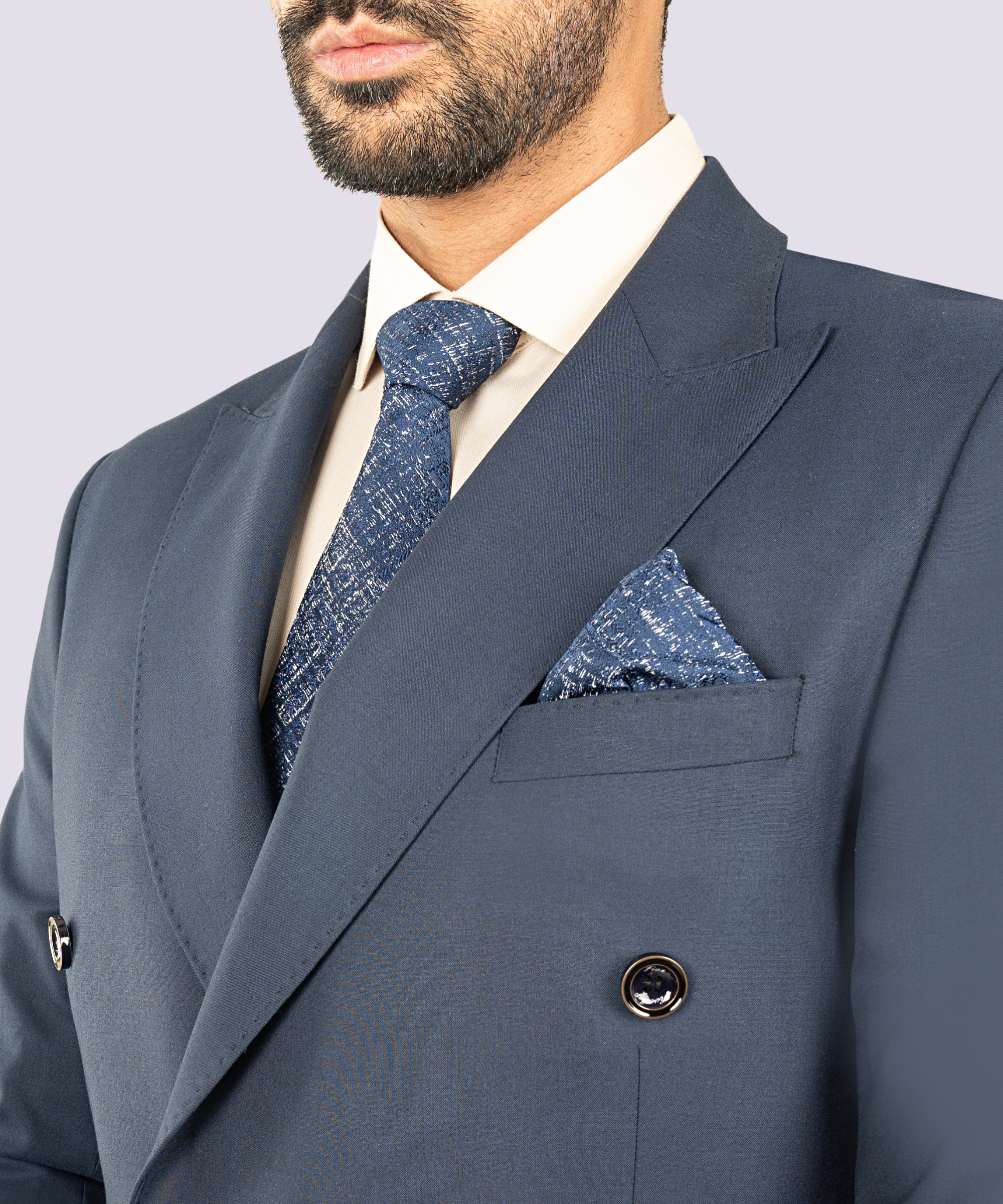 13 کت وشلوار دبل برست مردانه - Image 4