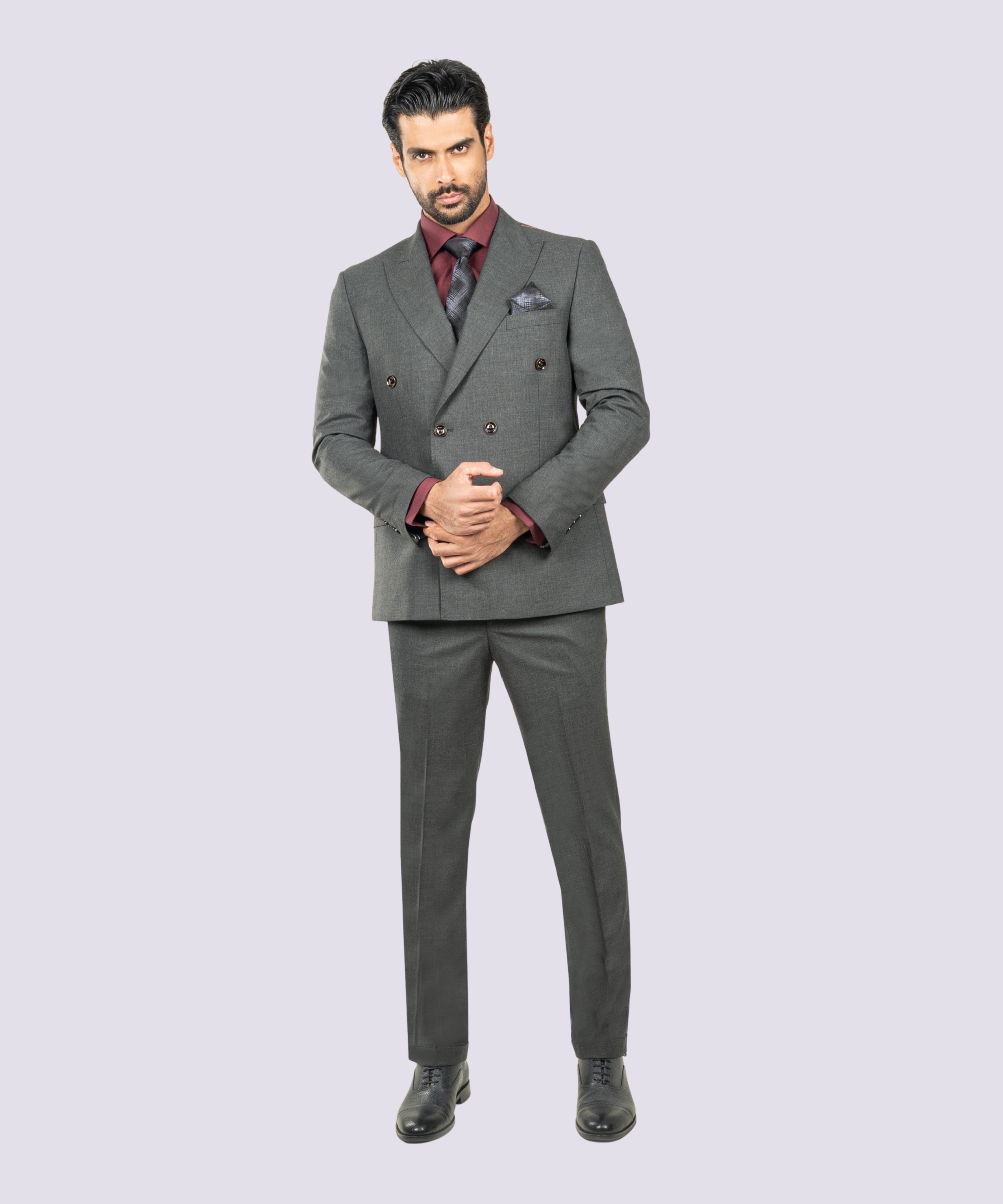 15 کت وشلوار دبل برست مردانه - Image 7