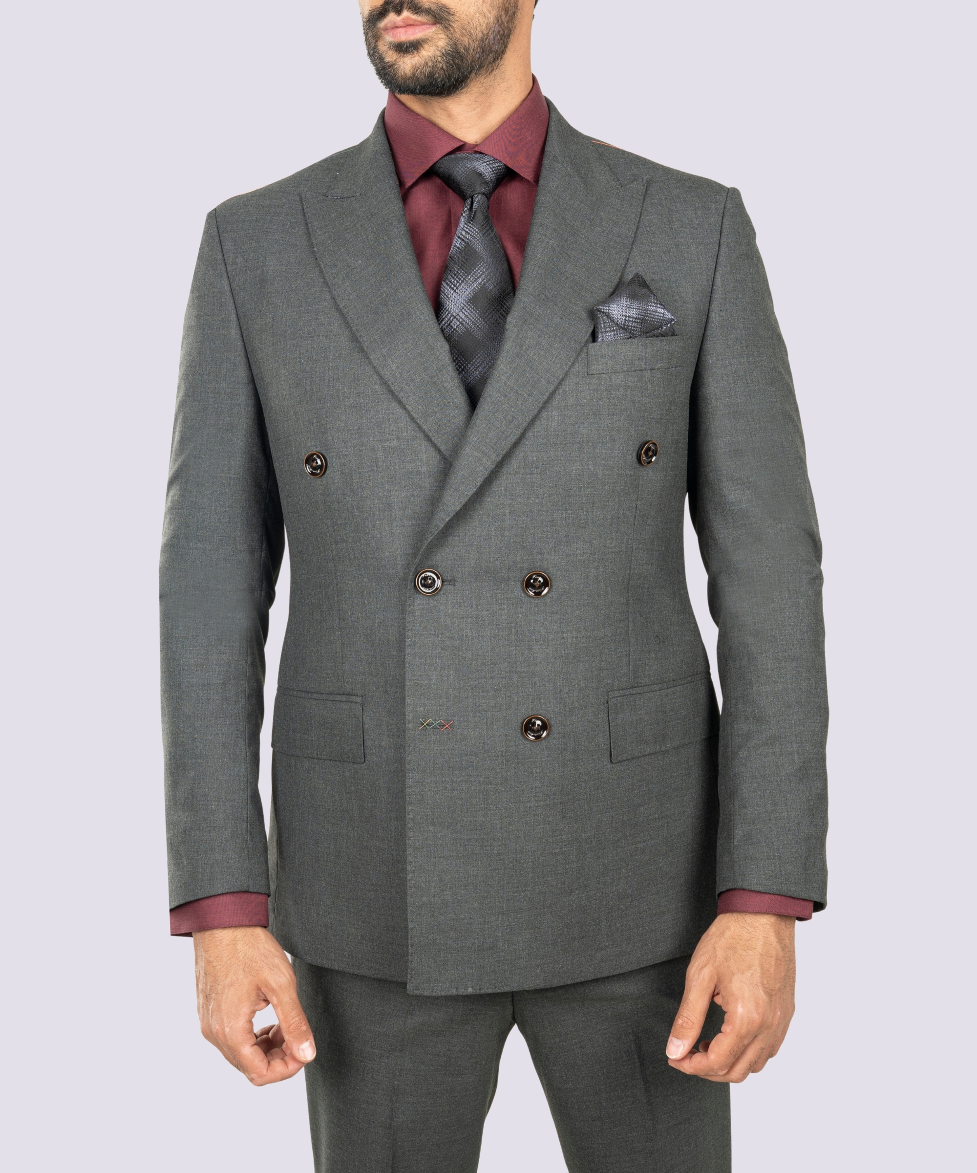 17 کت وشلوار دبل برست مردانه - Image 8