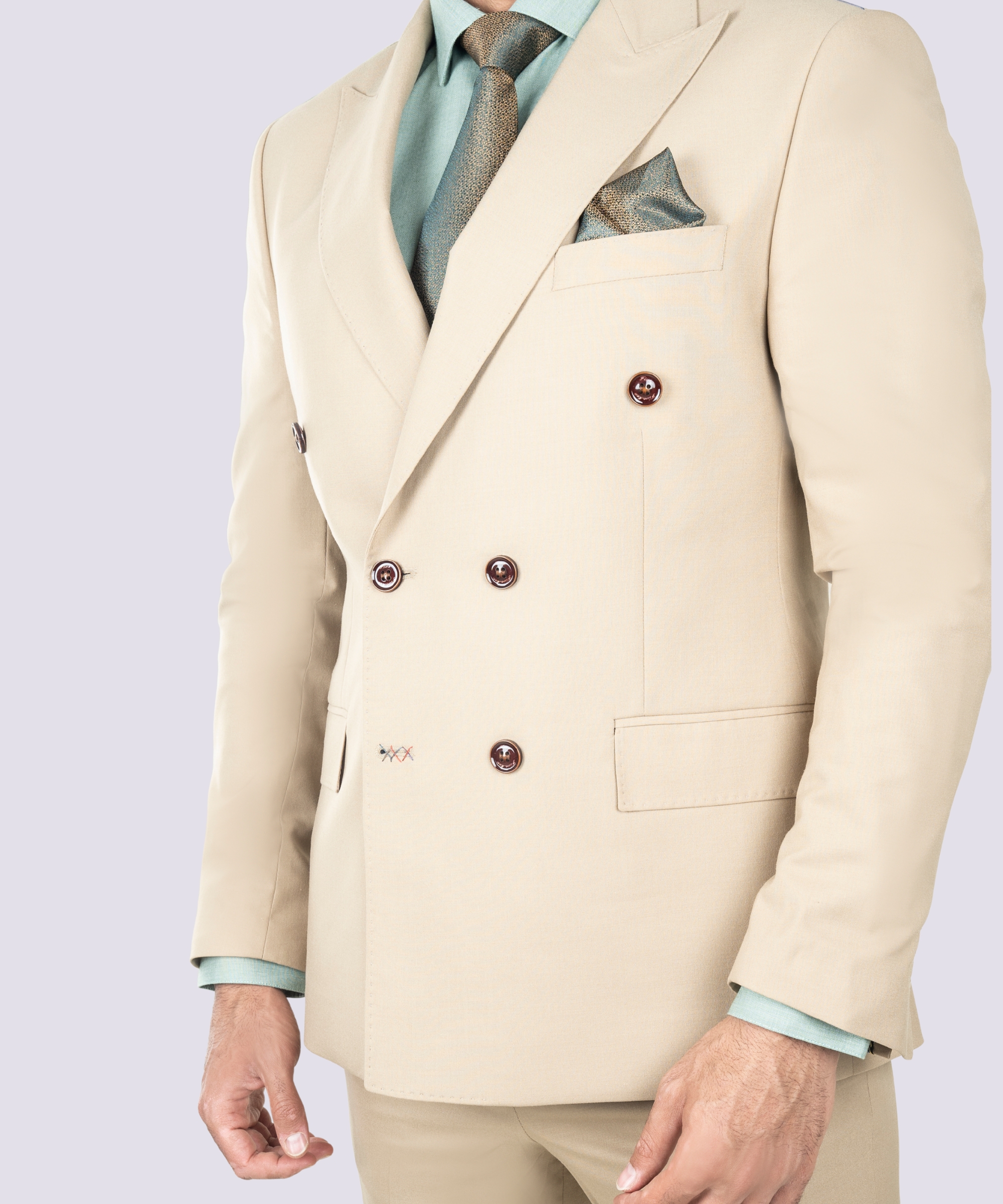 2 کت وشلوار دبل برست مردانه - Image 2