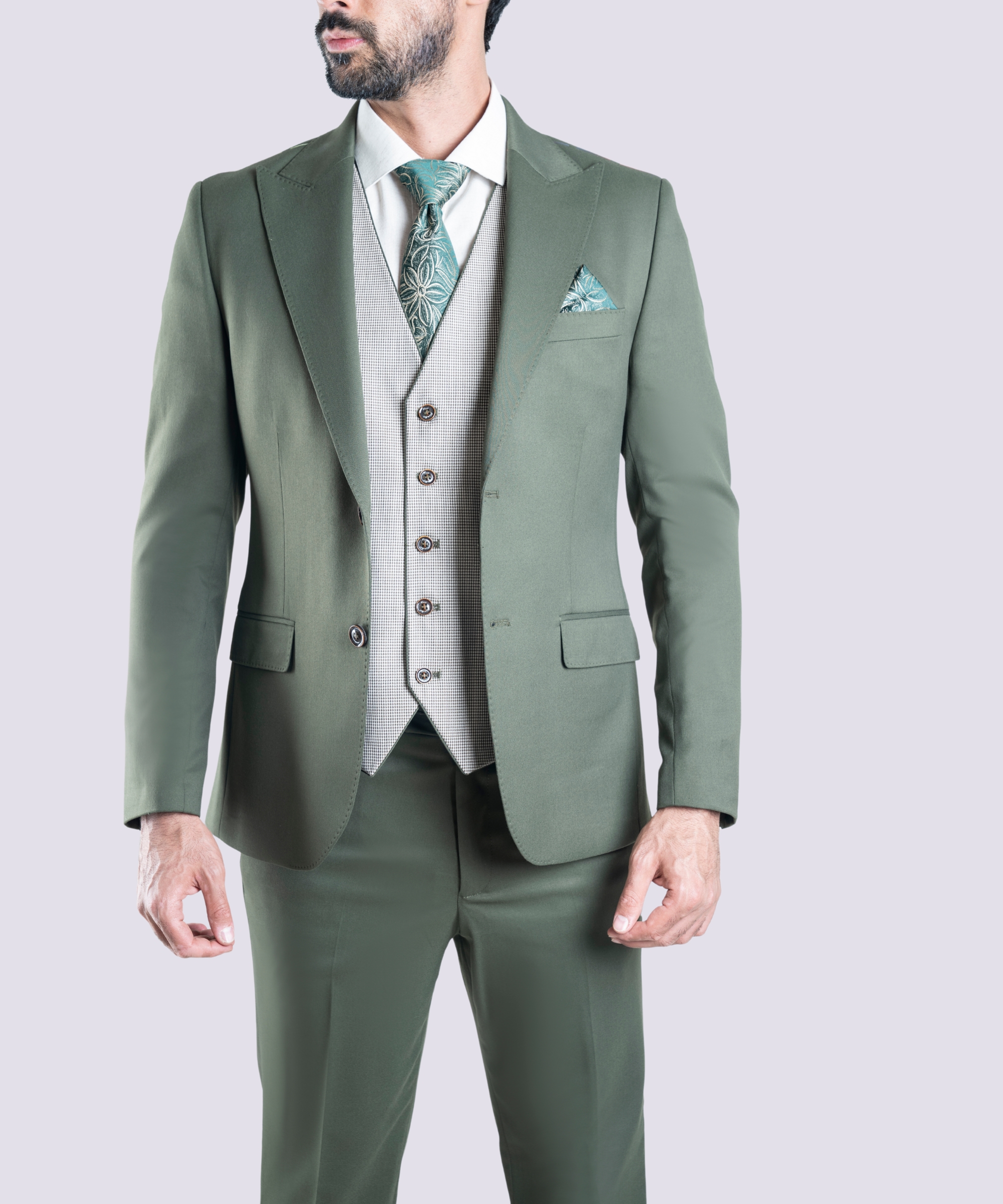 5 (2) کت و شلوار  ژیله دورو مردانه فایو - Image 4