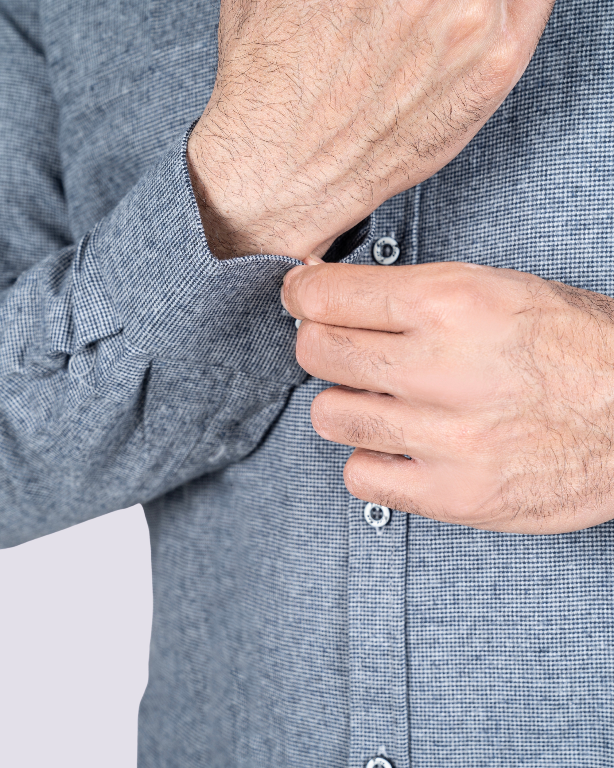 7 پیراهن پشمی یقه کوتاه ساده - Image 4