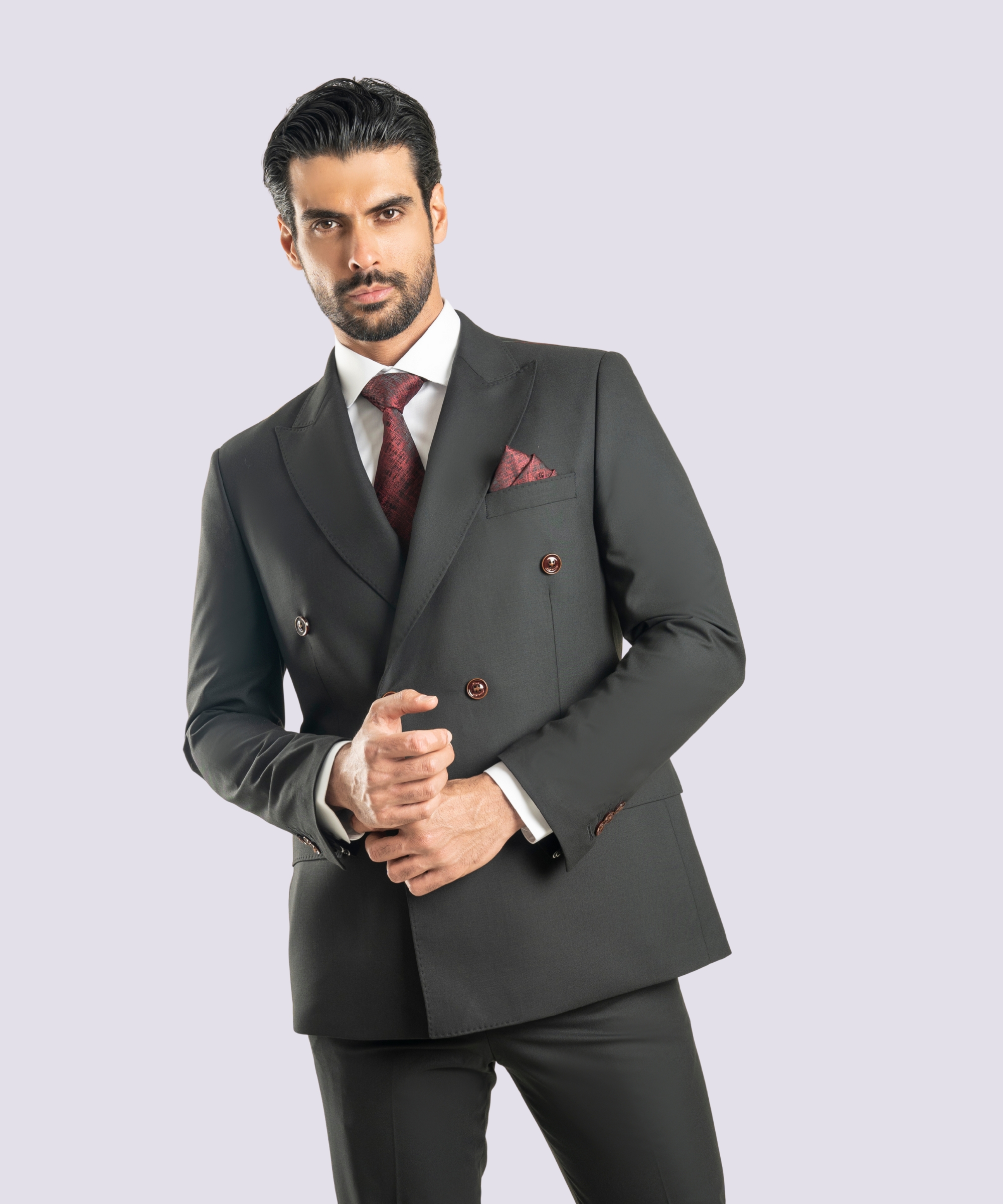 9 کت وشلوار دبل برست مردانه - Image 15